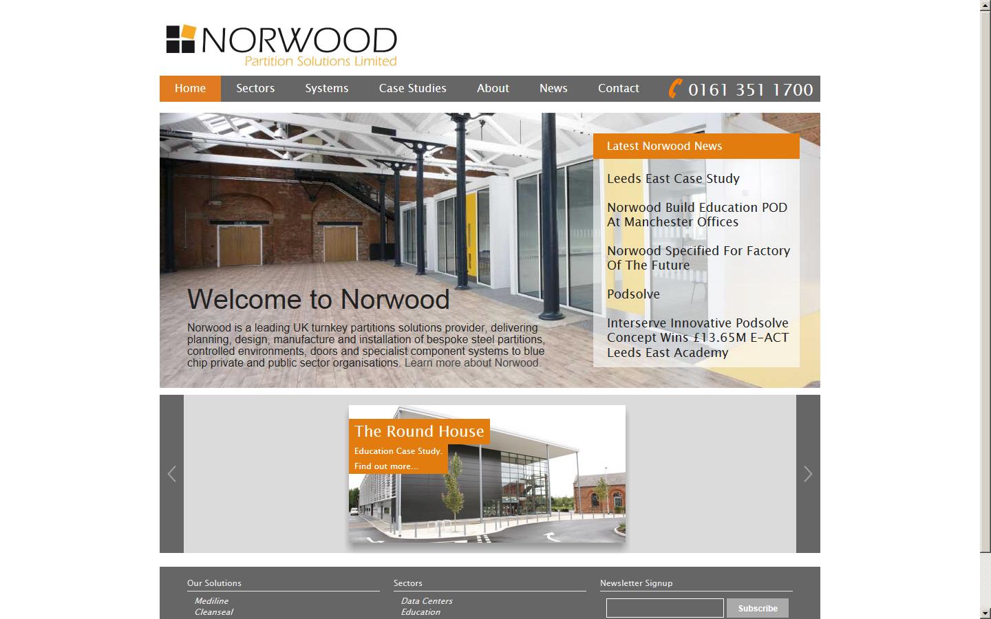 Norwood Partition Systems Ltd Website