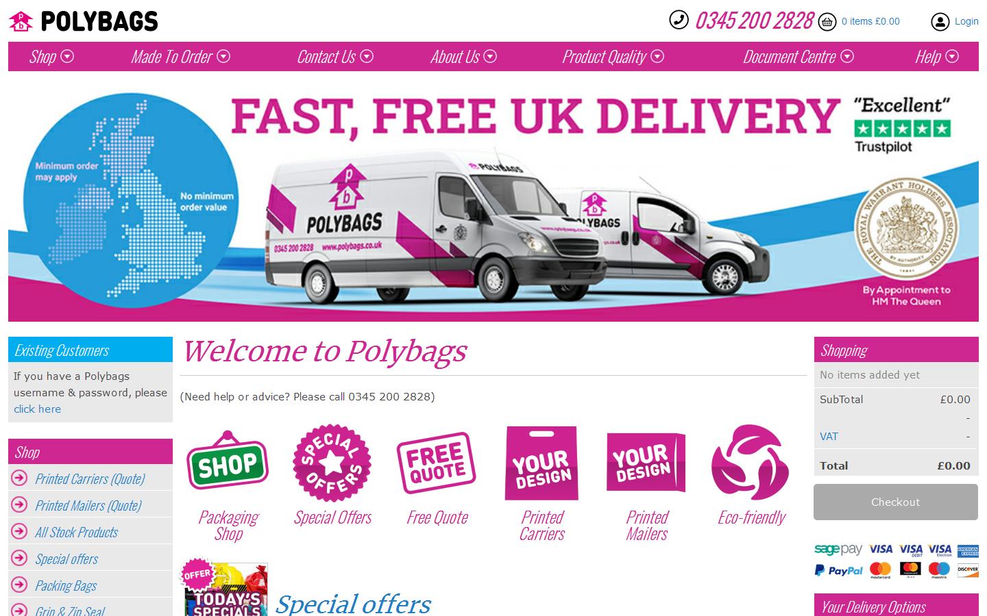 Polybags Ltd Website