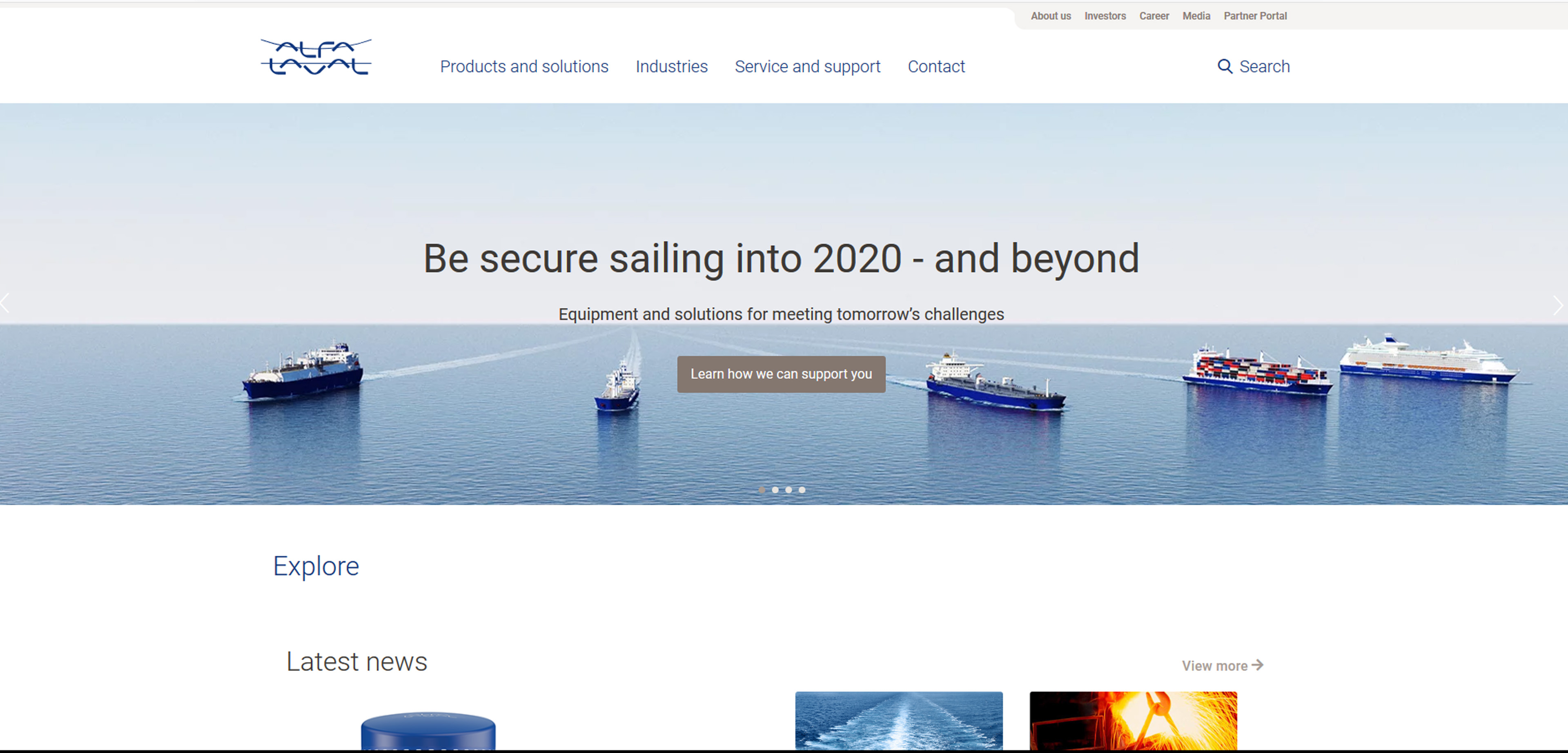 Alfa Laval Ltd Website