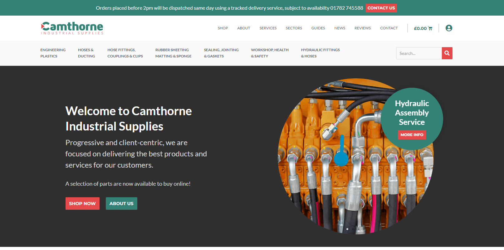 Camthorne Industrial Supplies Ltd Website