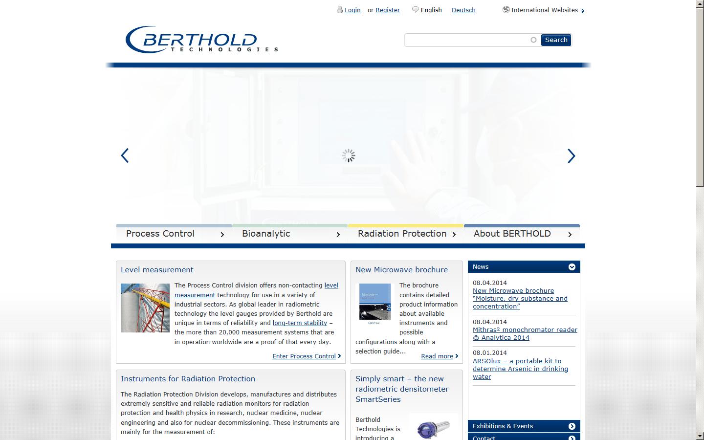 Berthold Technology (UK) Ltd Website