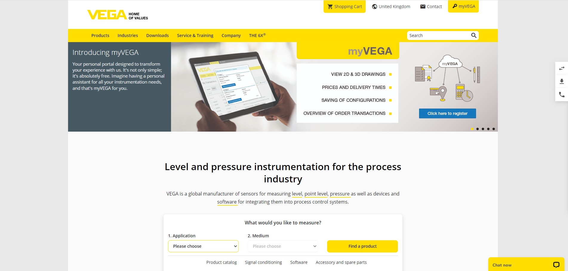 VEGA Controls Website