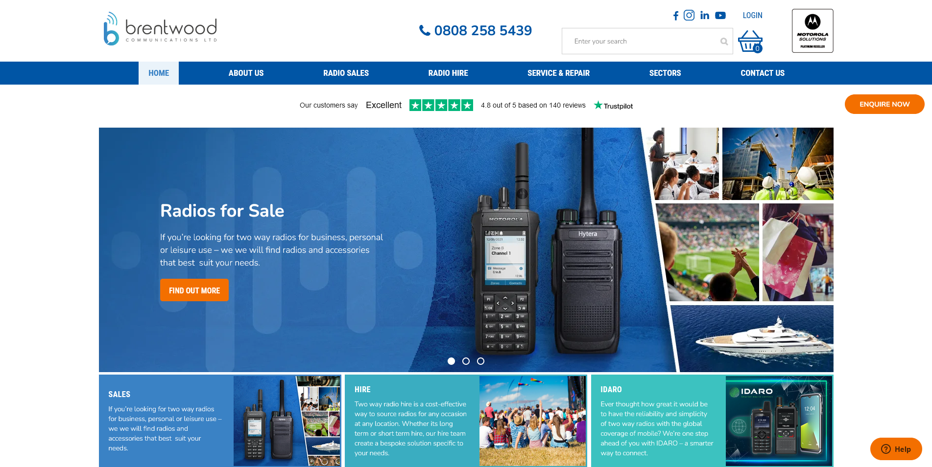 Brentwood Communications Ltd Website