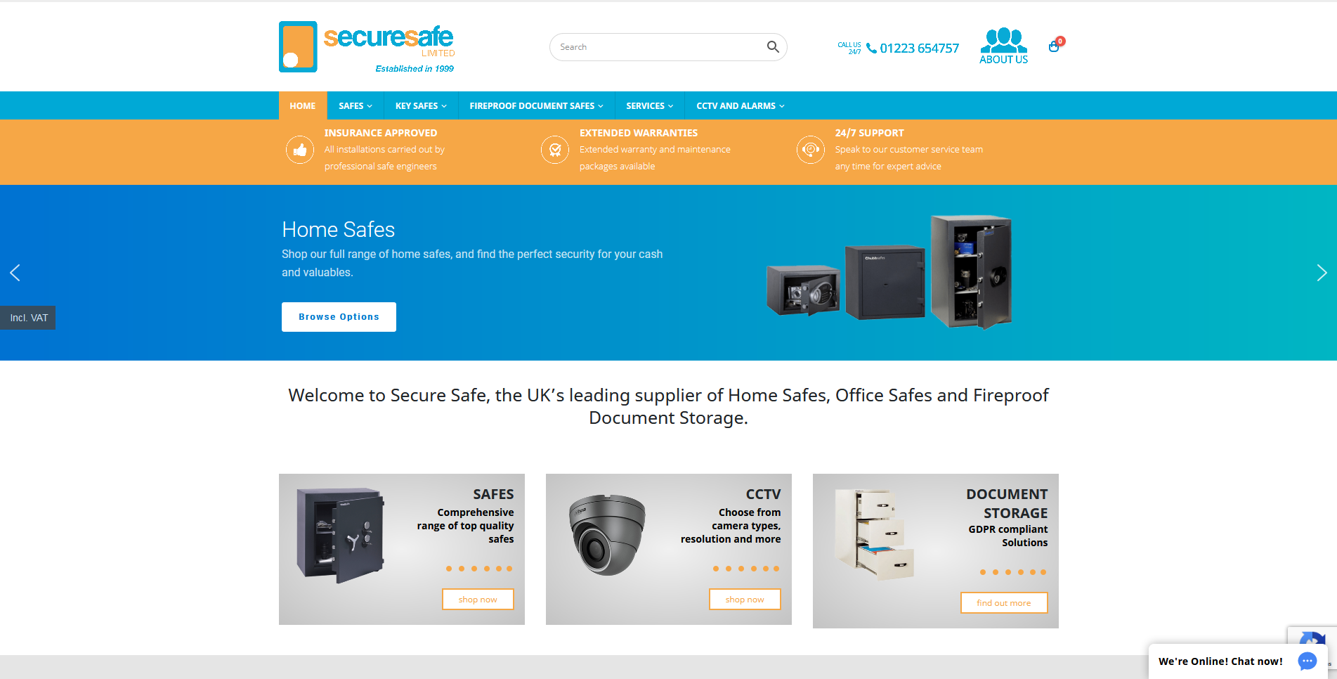 Secure Safe Ltd Website