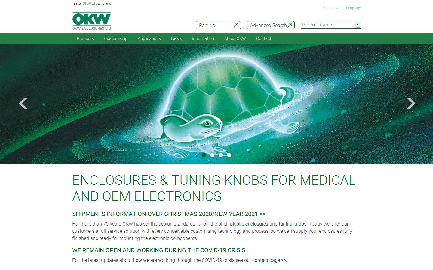 OKW Enclosures Ltd Website