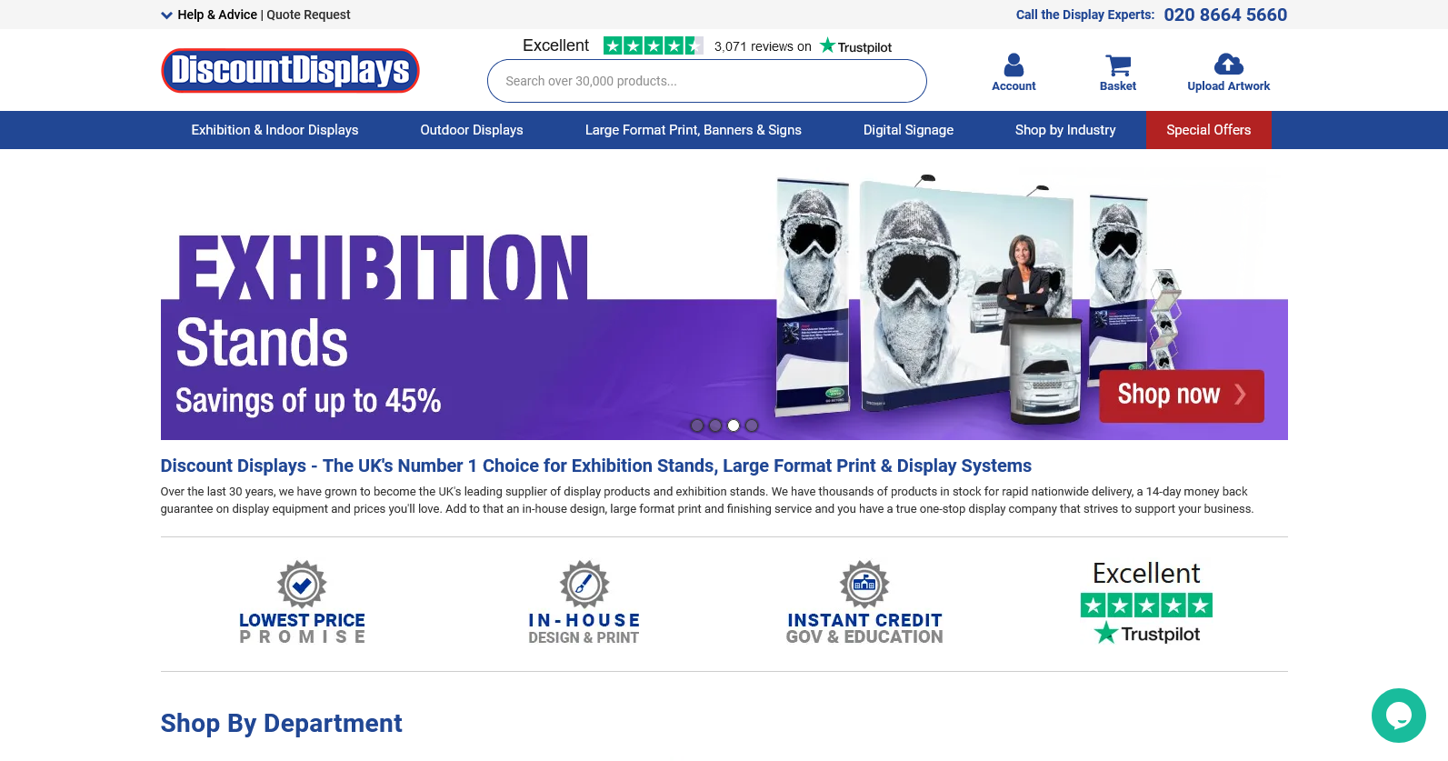 Discount Displays Website