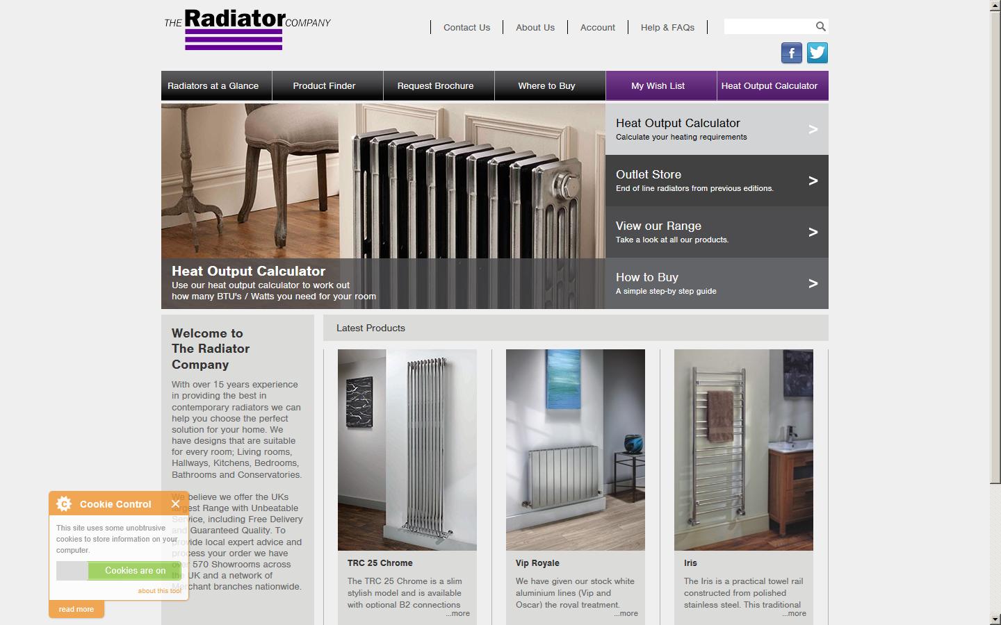 The Radiator Company Website