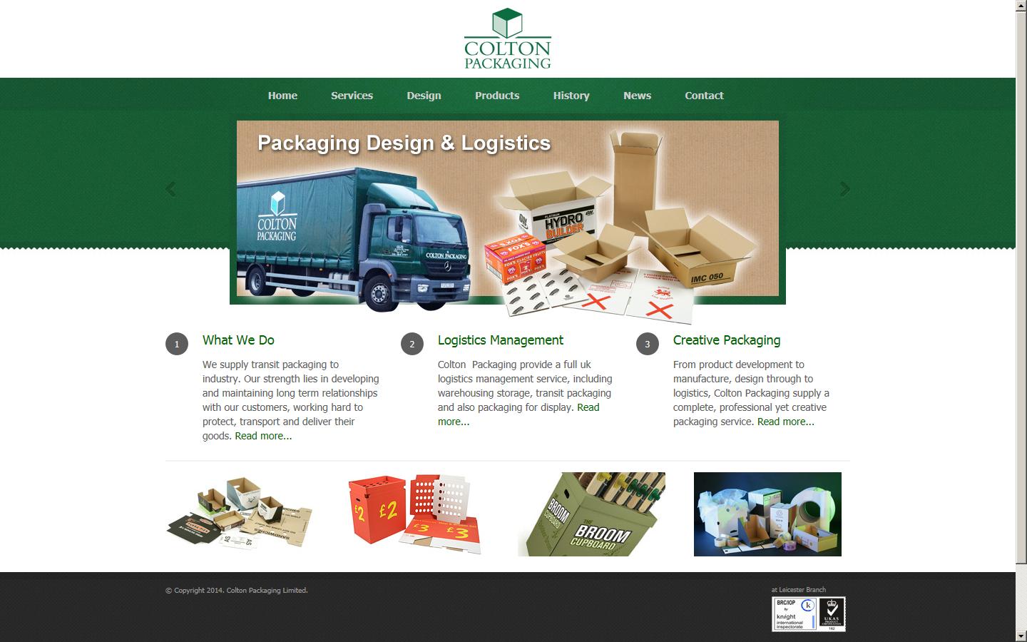 Colton Packaging (Teeside) Ltd Website