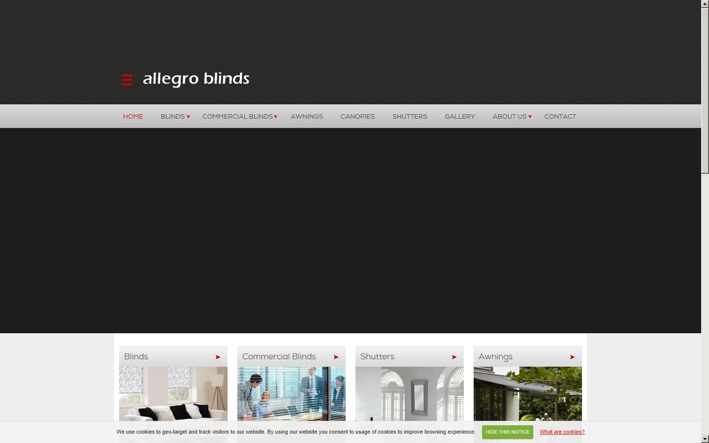 Allegro Blinds (Harrow) Ltd Website