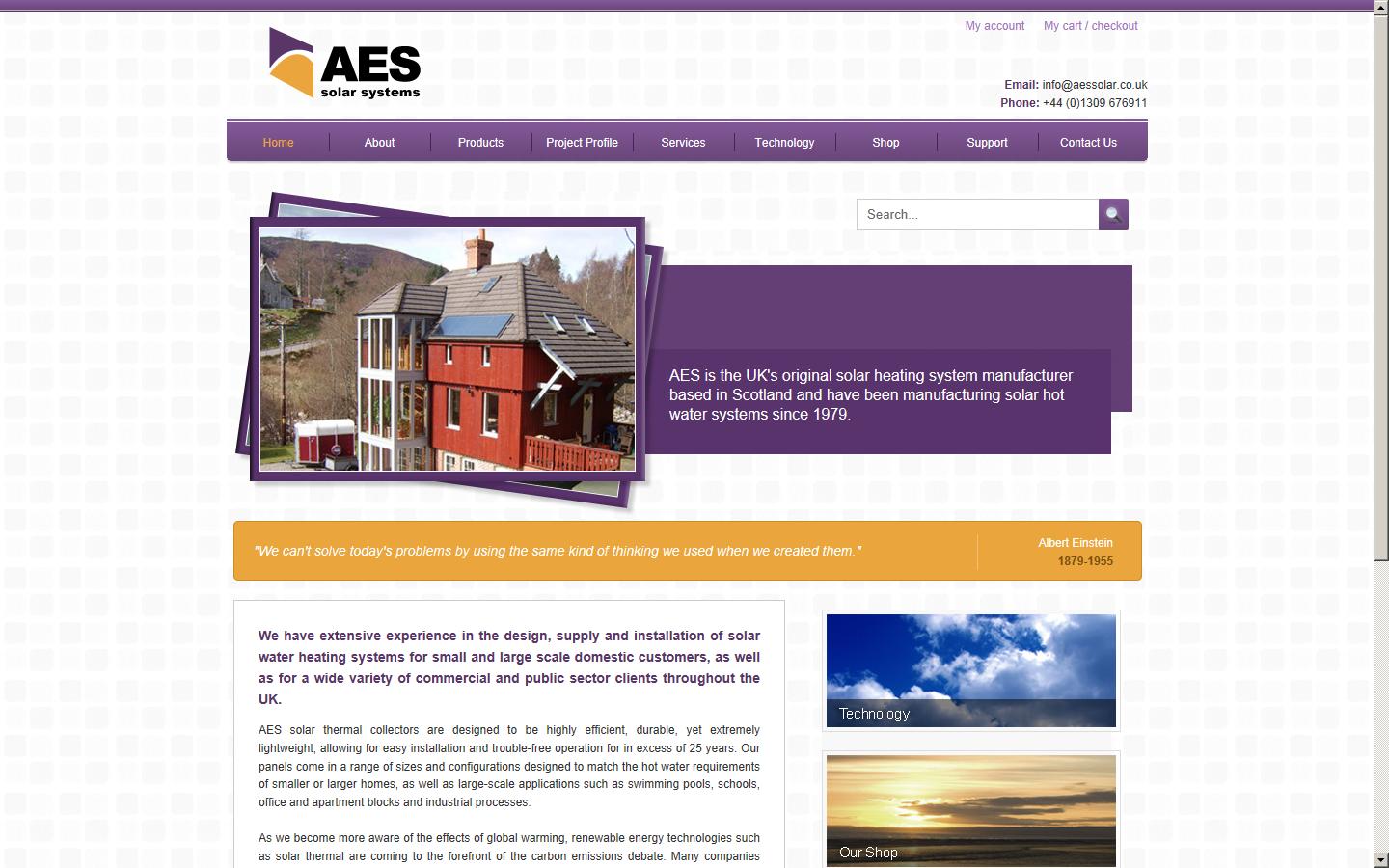 A E S Ltd Website