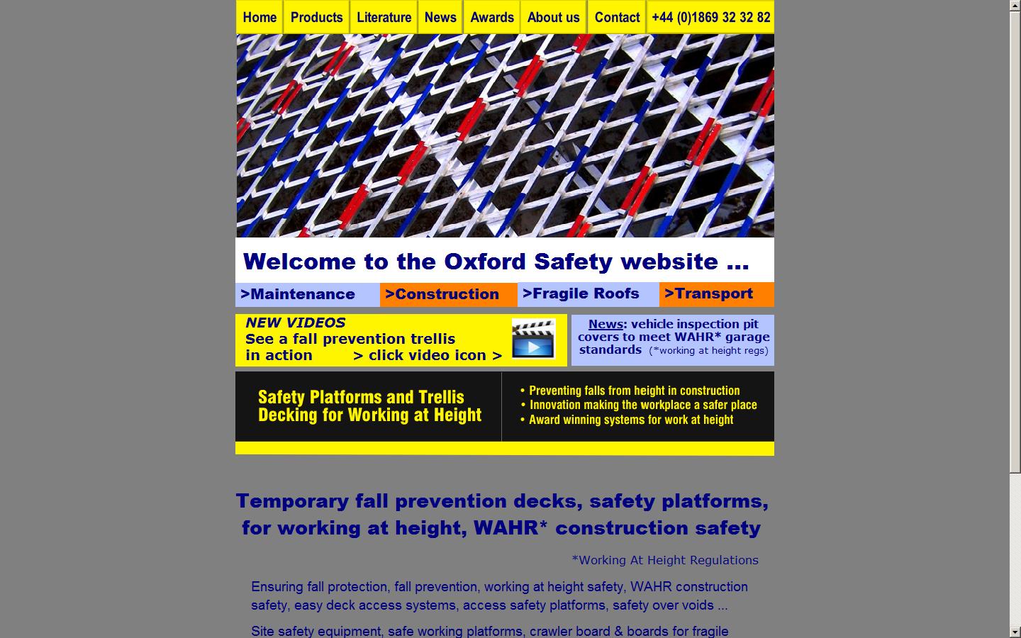 Oxford Safety Components Ltd Website