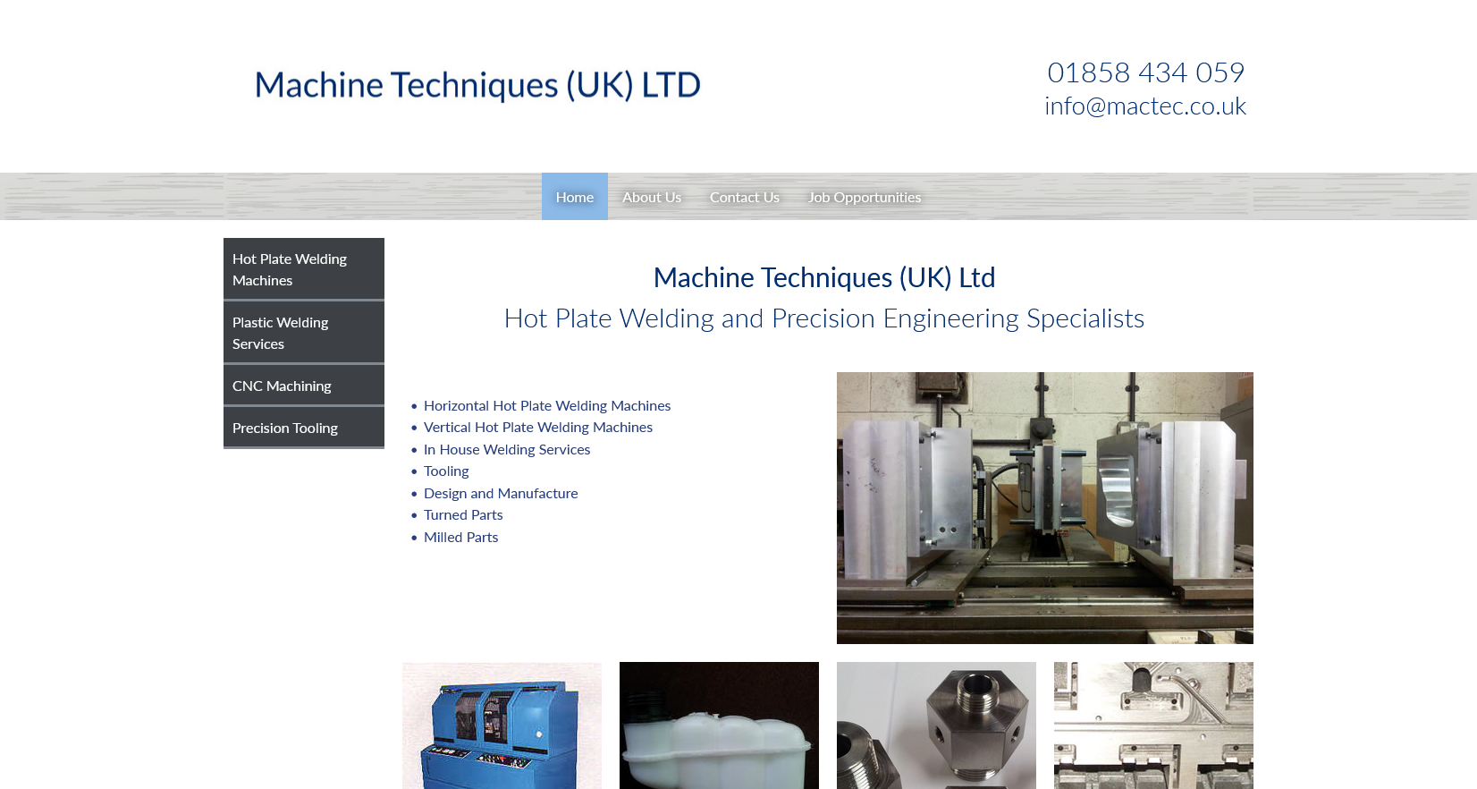 Machine Techniques (UK) Ltd  Website