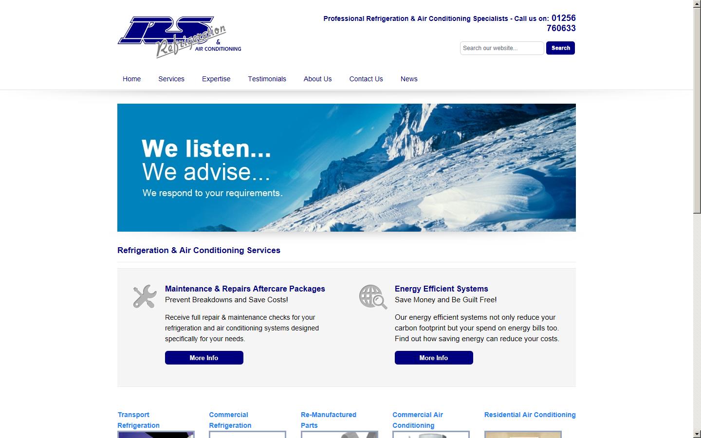 RS Refrigeration Services Ltd Website