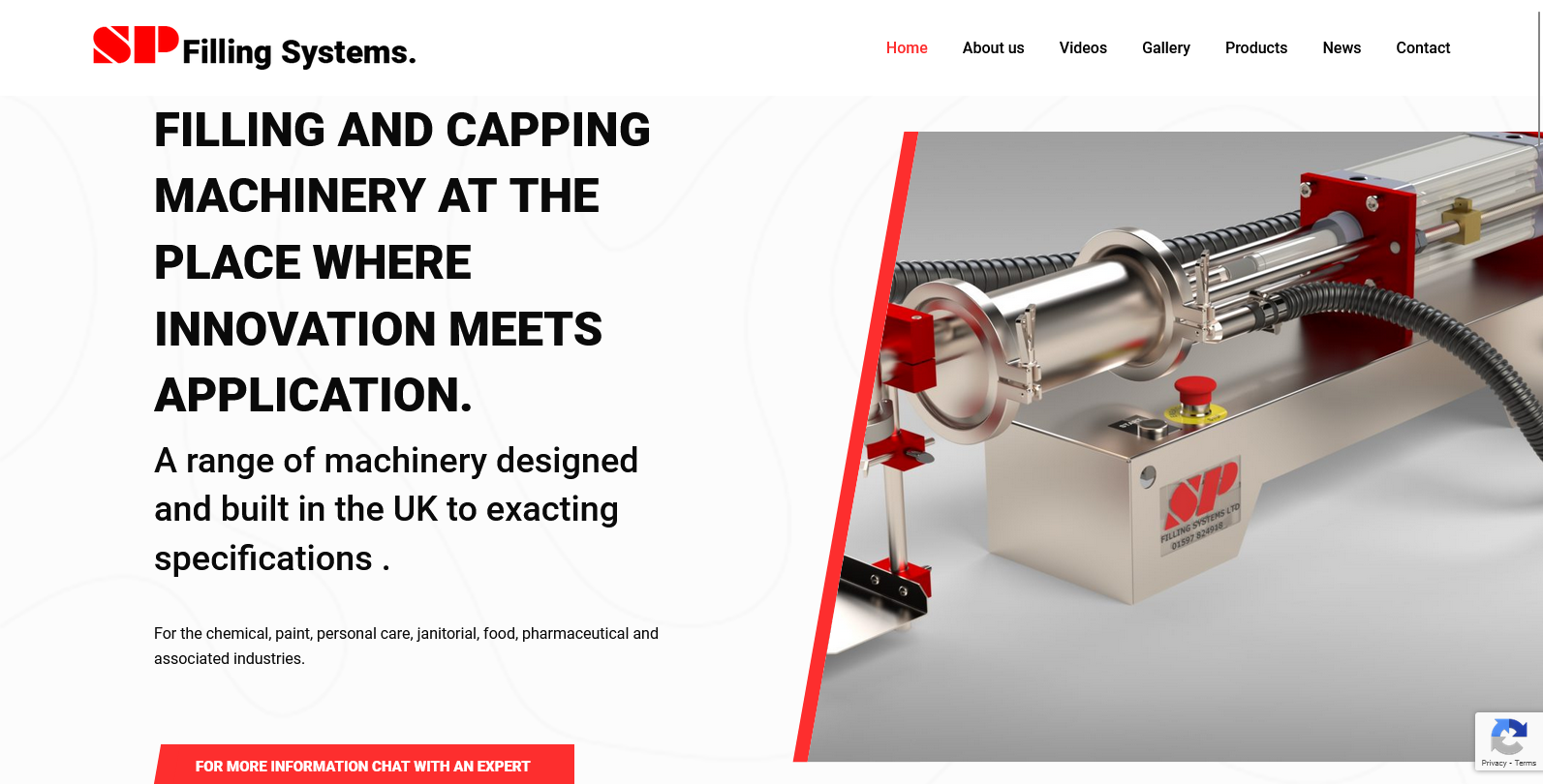 SP Filling Systems Ltd Website