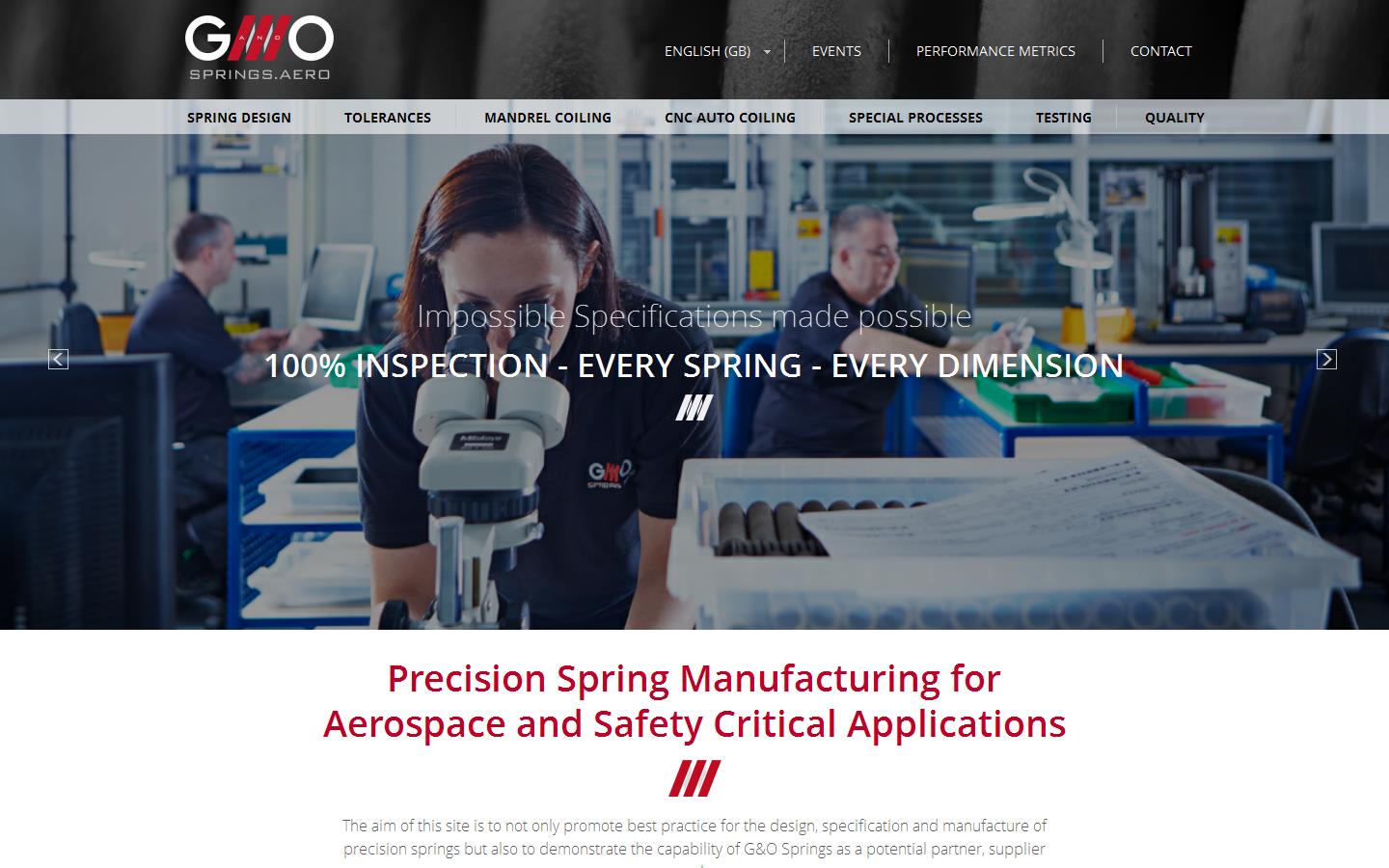 G & O Springs Ltd Website