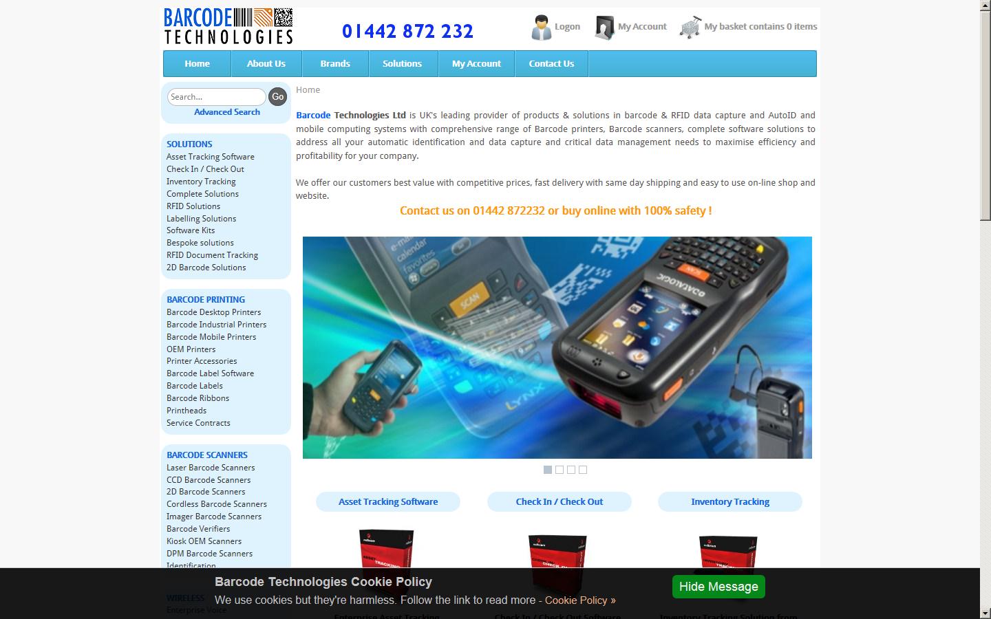 Barcode Technologies Website