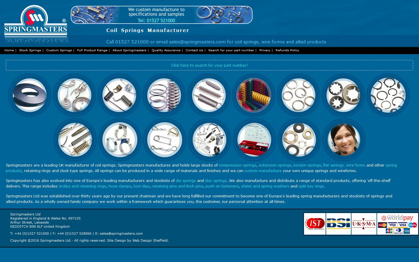 Springmasters Ltd Website