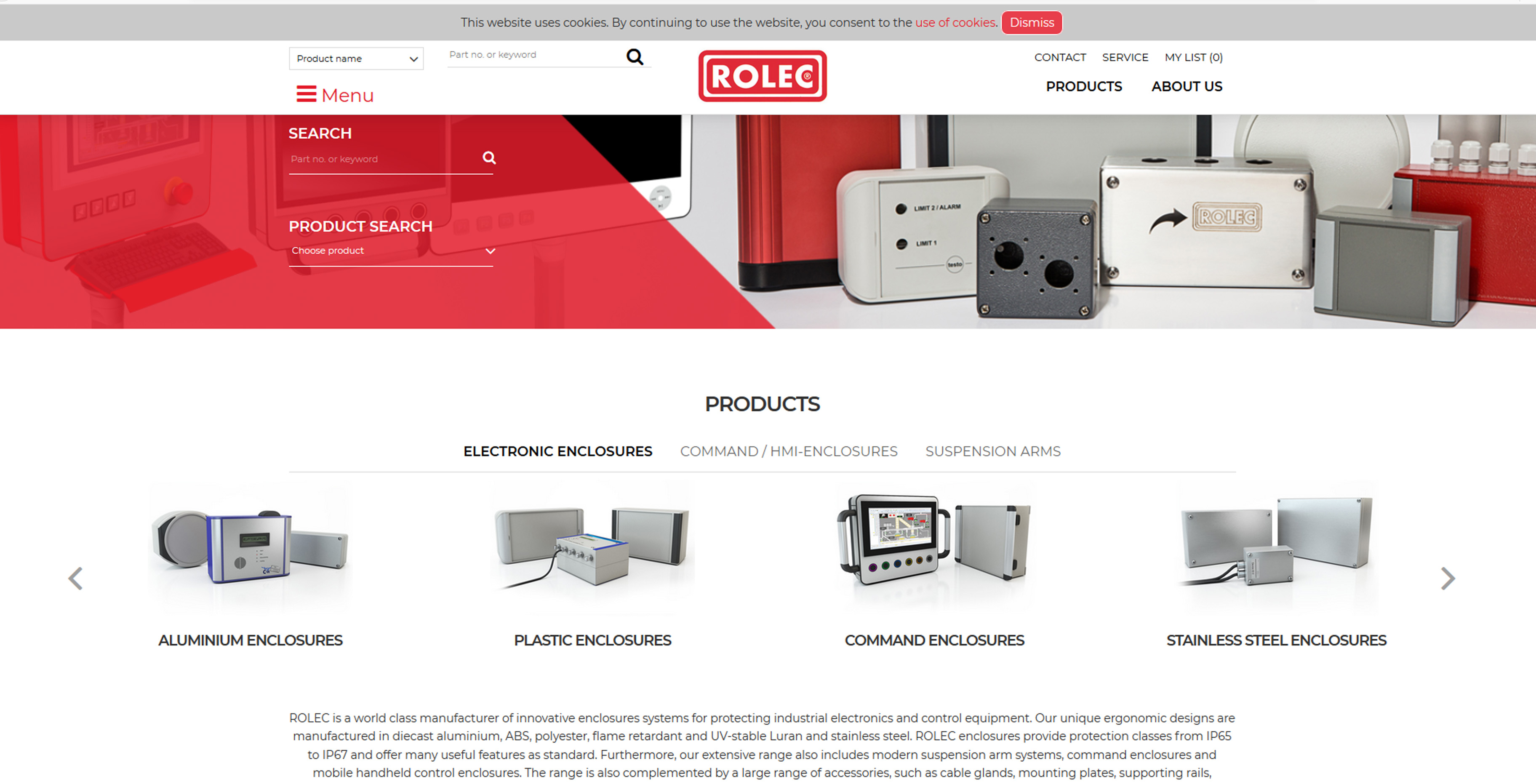 ROLEC Enclosures Website