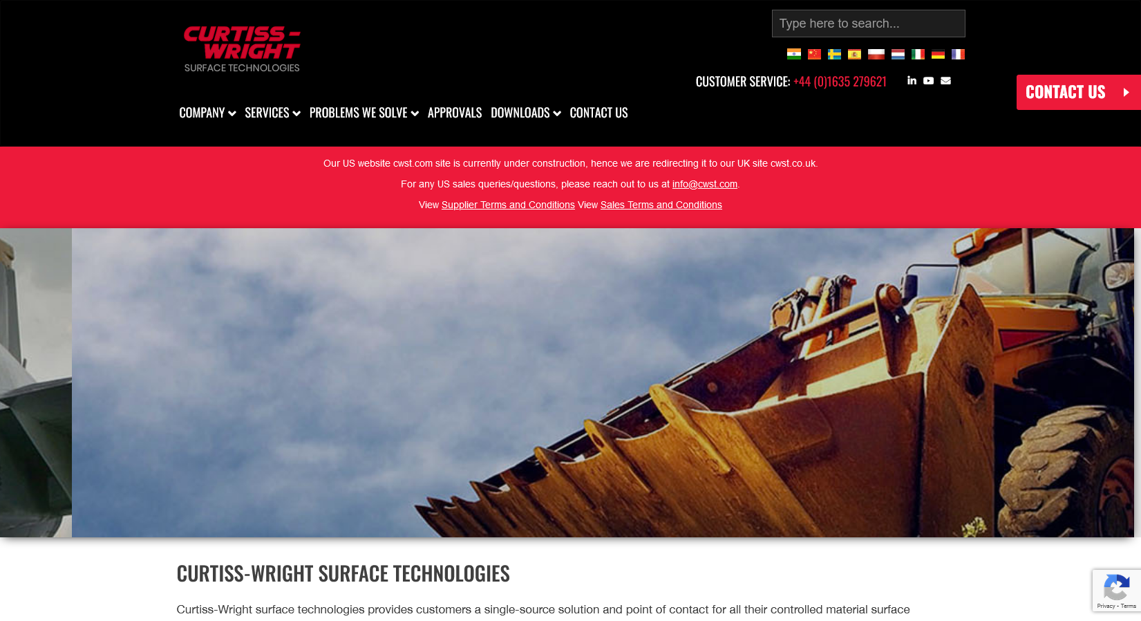 Curtiss-Wright Surface Technologies Website