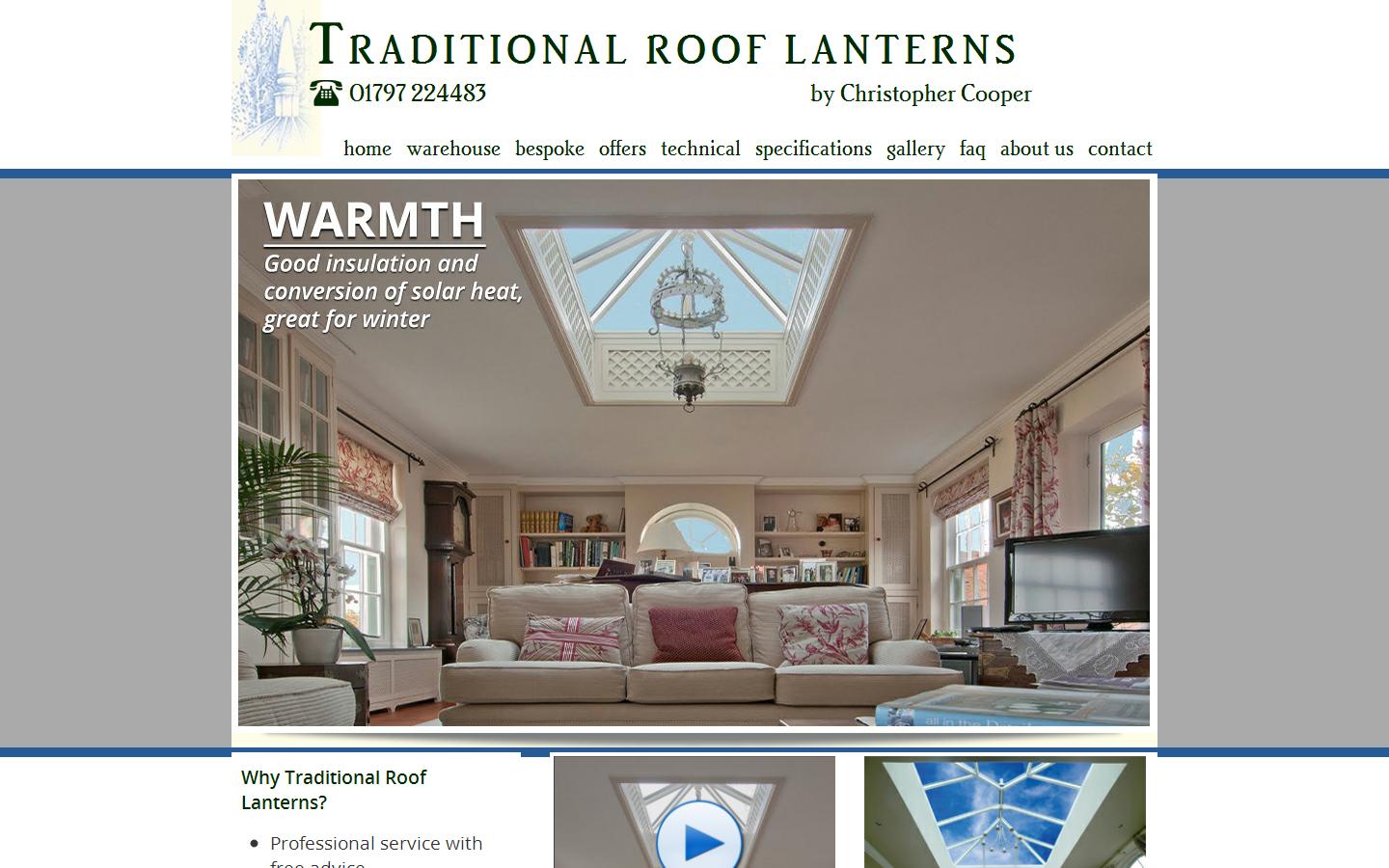 Traditional Roof Lanterns Ltd Website