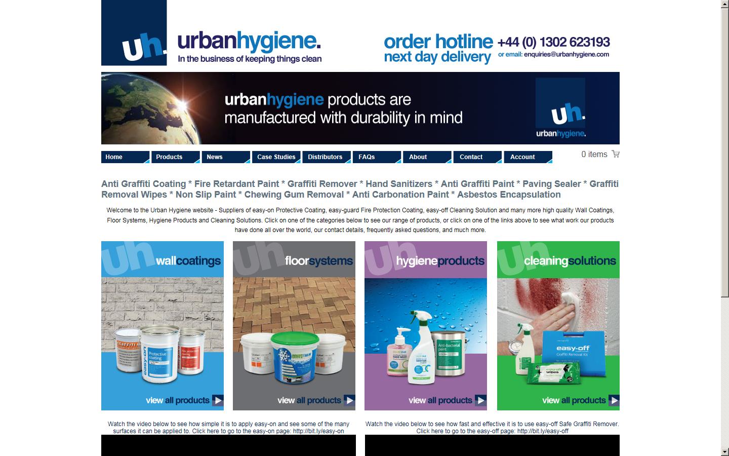 Urban Hygiene Ltd Website