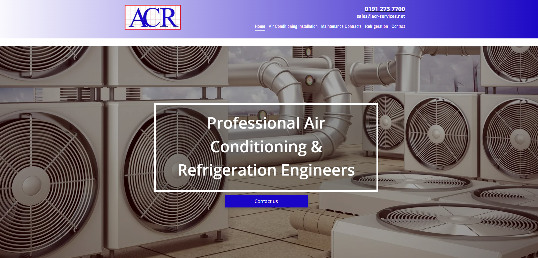 Air Conditioning & Refrigeration Services Ltd Website