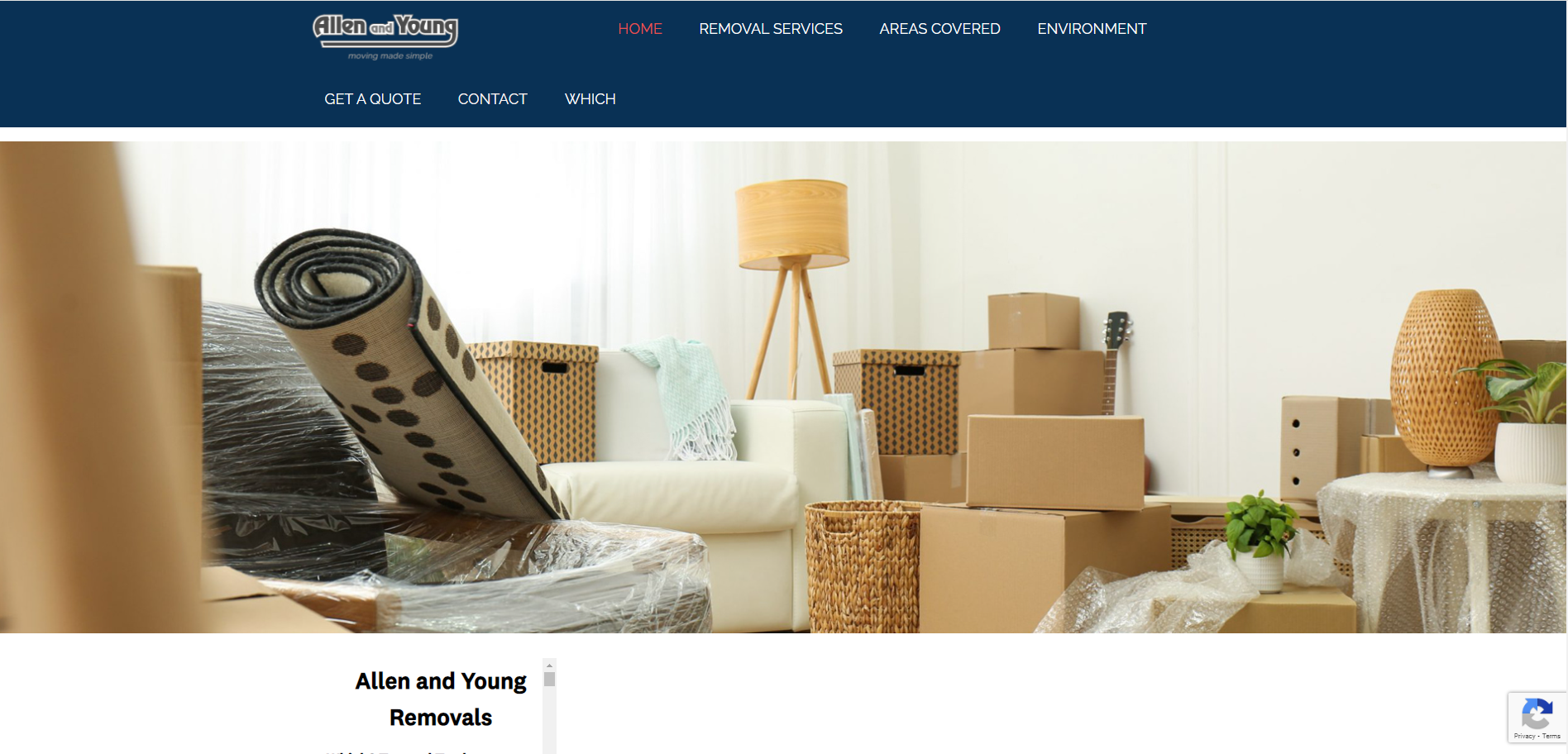 Allen & Young Removals Website