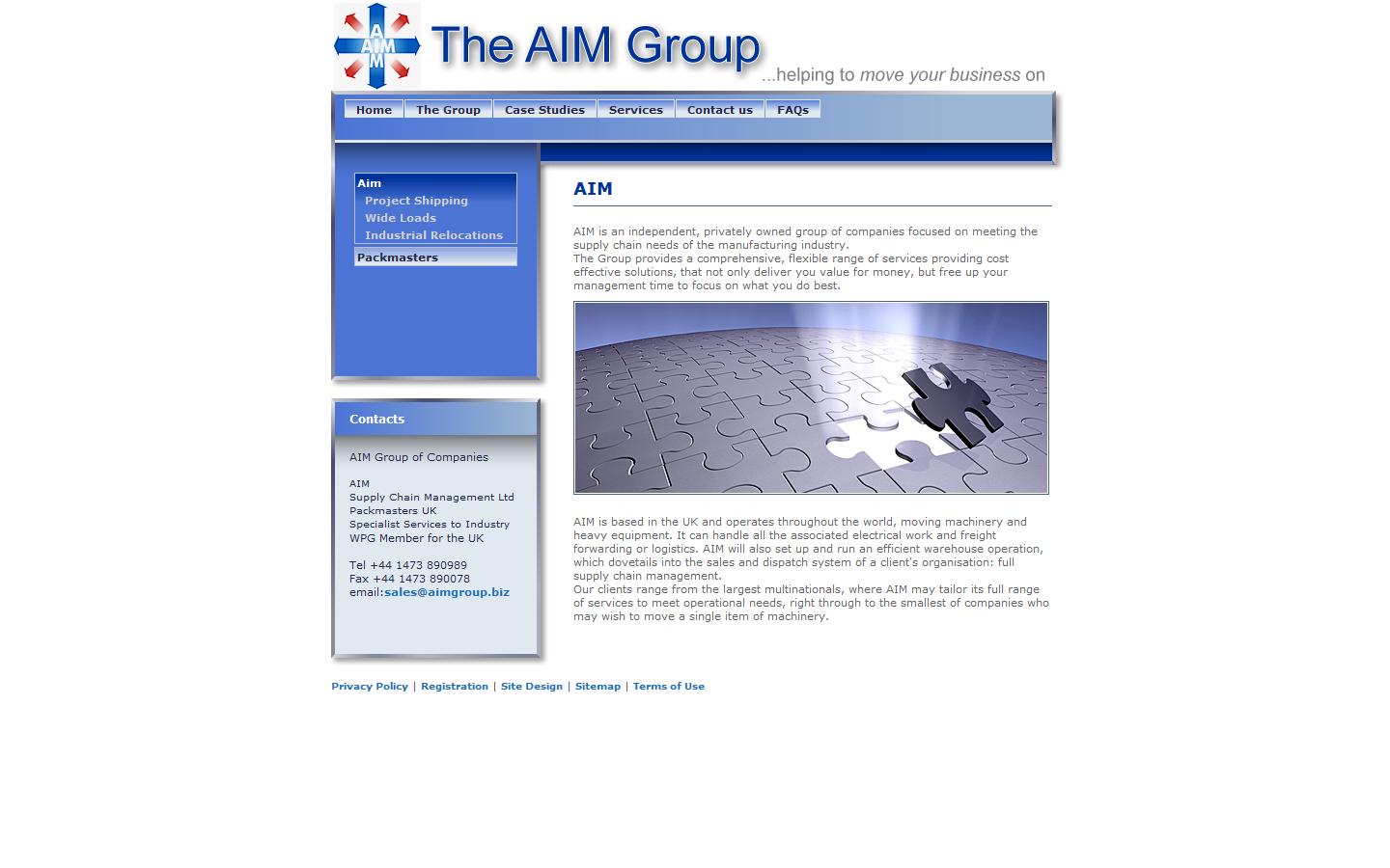 AIM Supply Chain Management Ltd Website