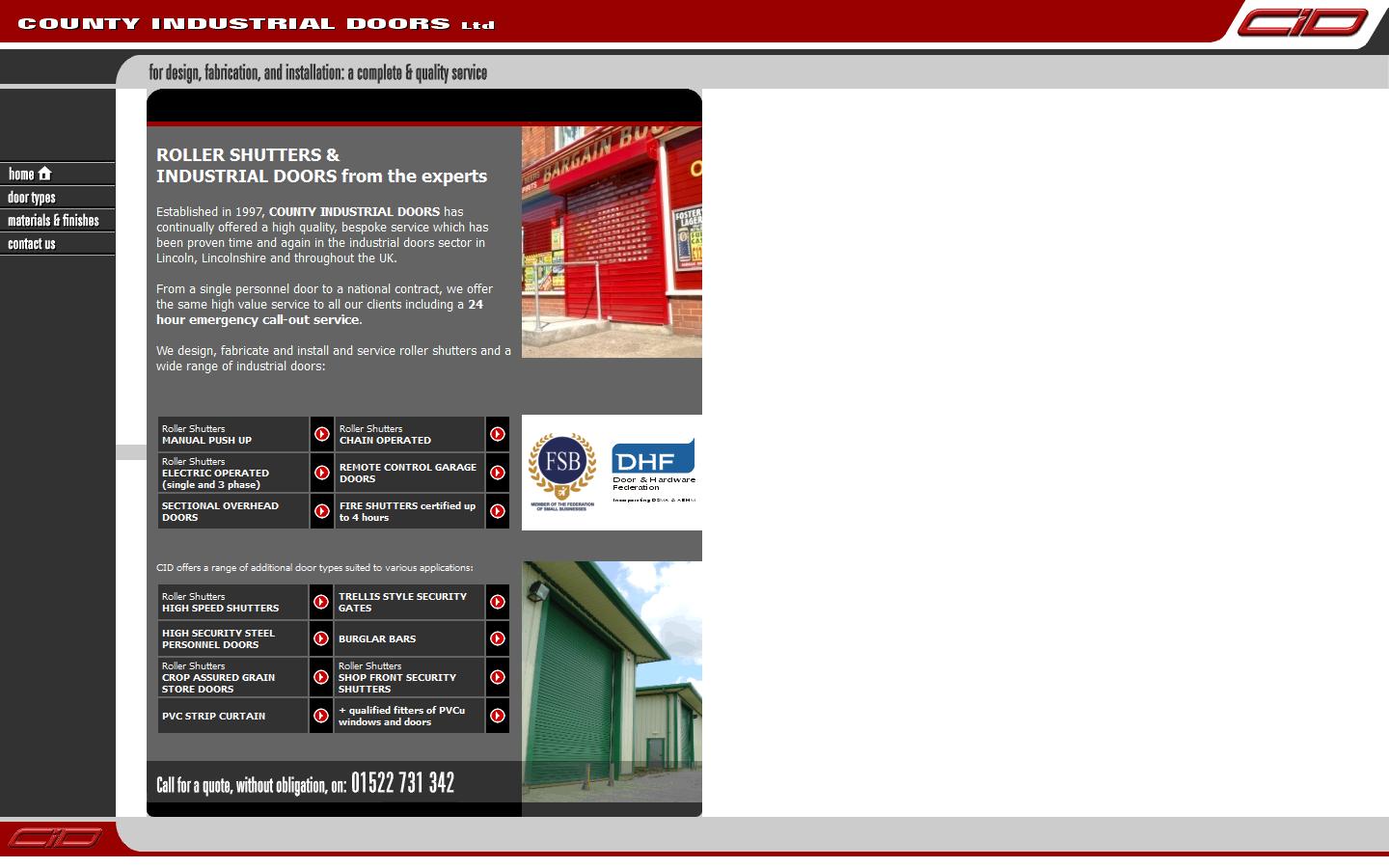 County Industrial Doors Website