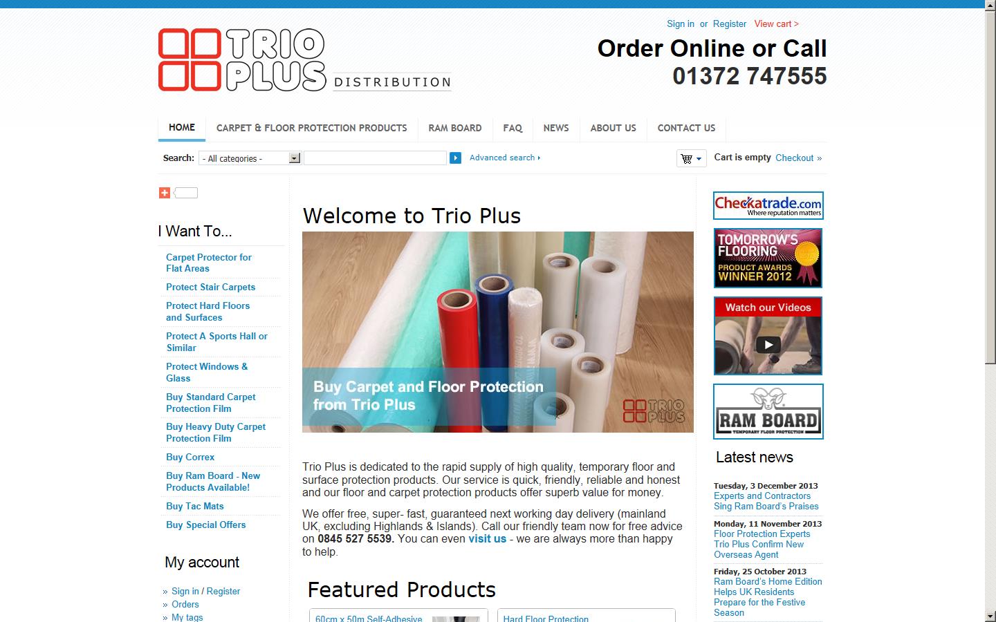 Trio Plus Ltd Website