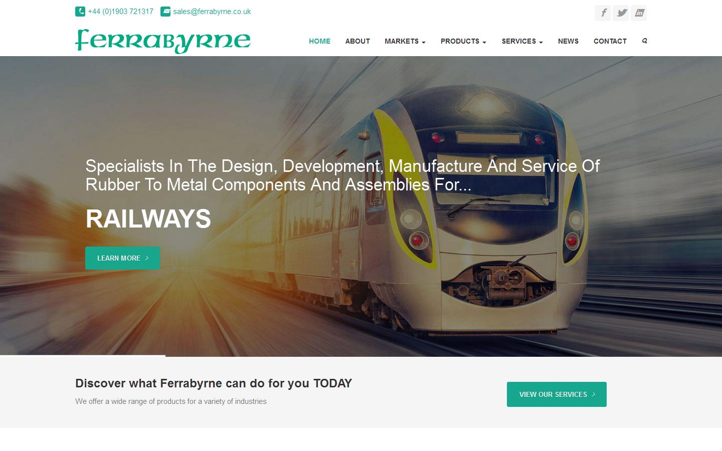 Ferrabyrne Ltd Website