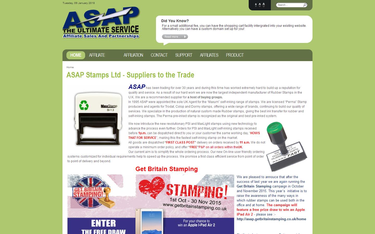 Advanced Stamp & Plate Co Website