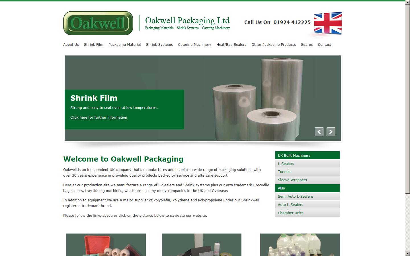 Oakwell Packaging Ltd Website