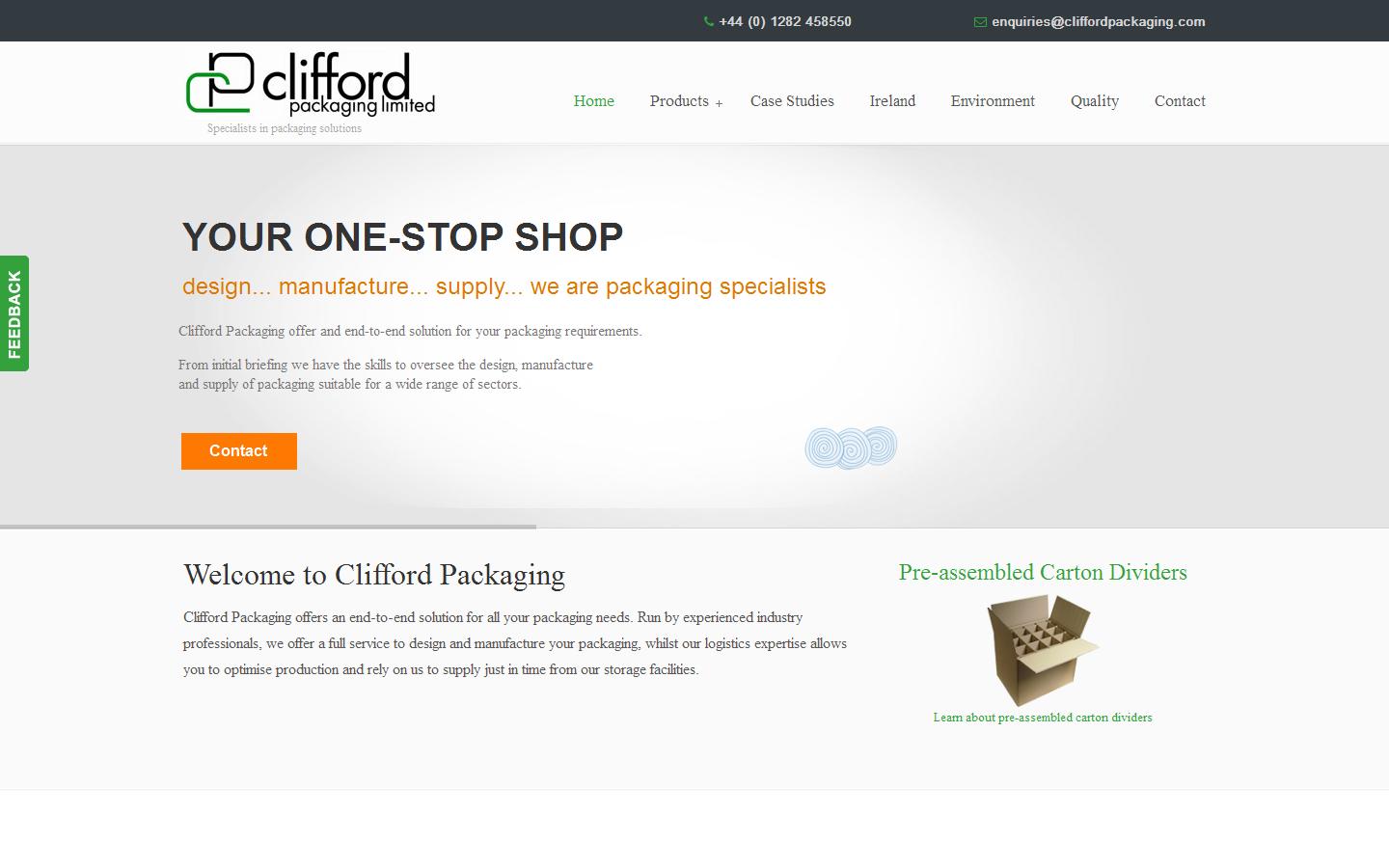 Clifford Packaging Ltd Website