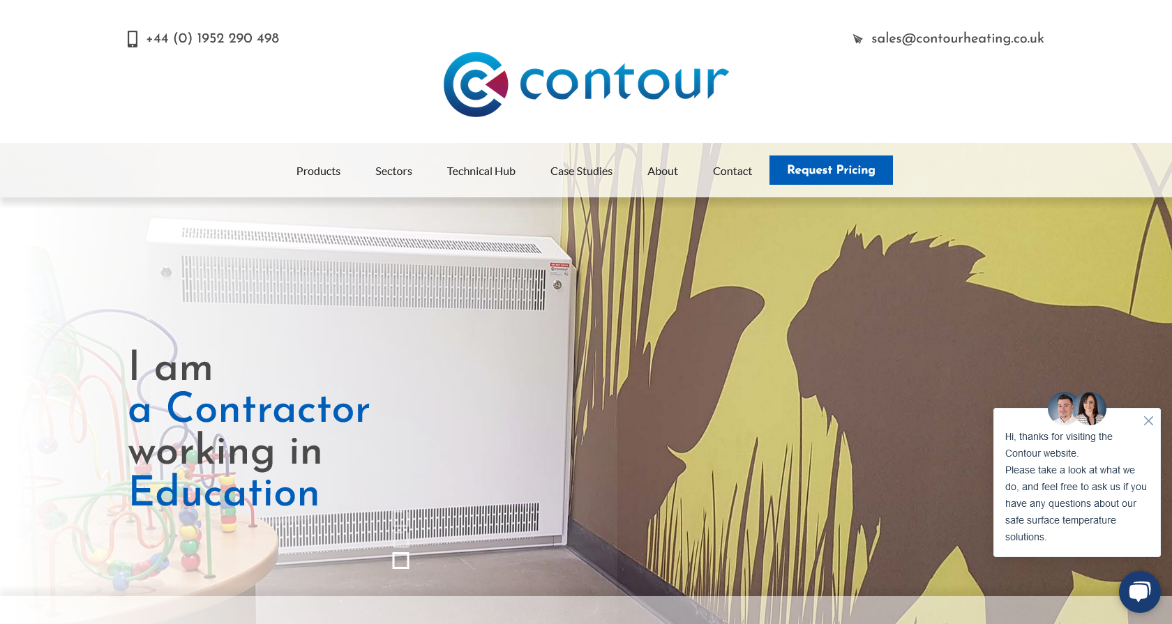 Contour Heating Products Website