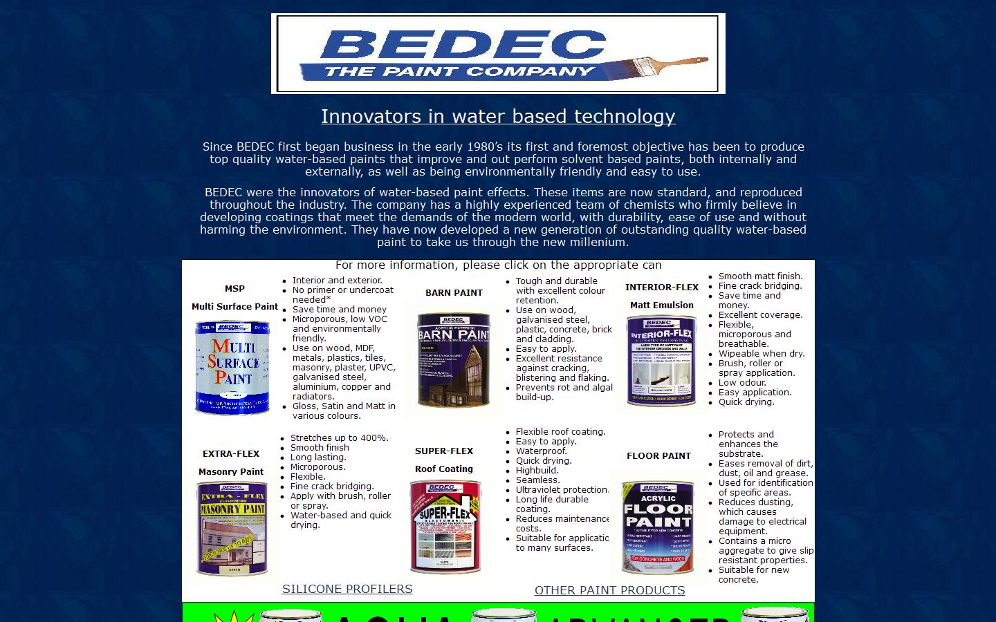 Bedec Products Ltd Website