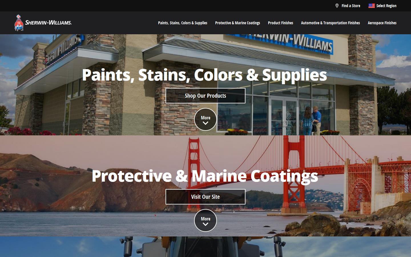 Sherwin Williams Website