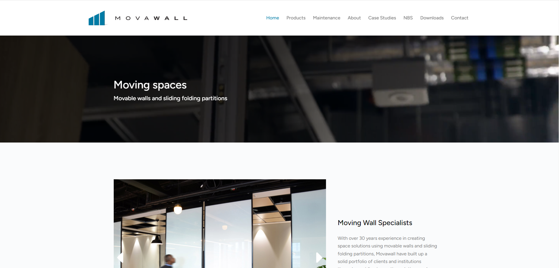 Movawall Systems Ltd Website