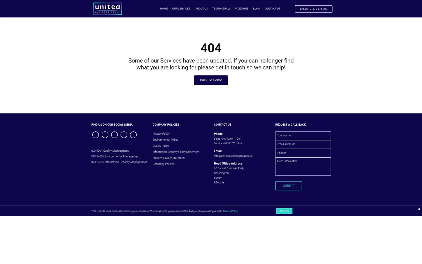 United Business Group Website