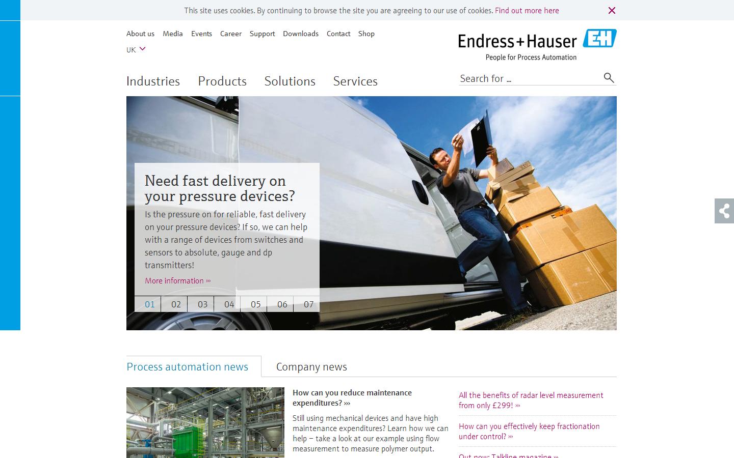 Endress+Hauser Ltd Website