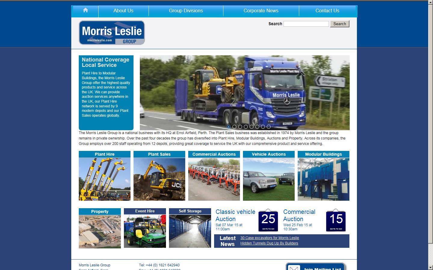 Morris Leslie Ltd Website