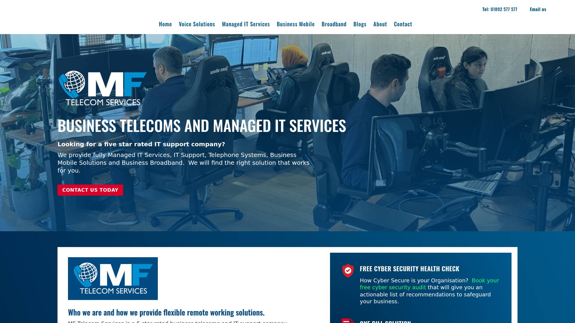 MF Telecom Services Ltd Website