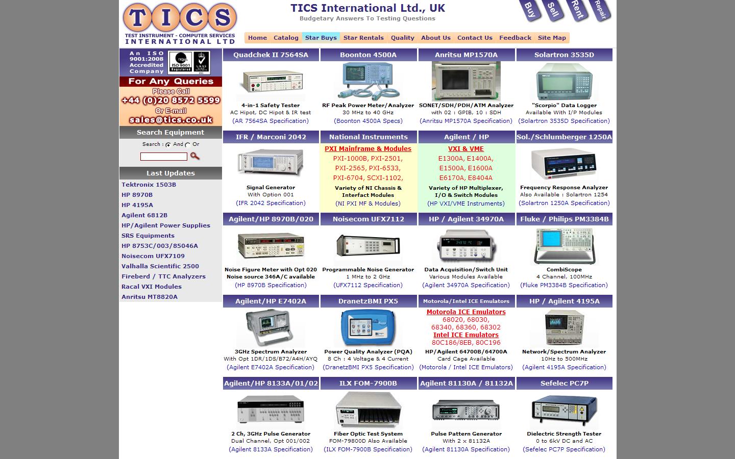 TICS International Ltd Website