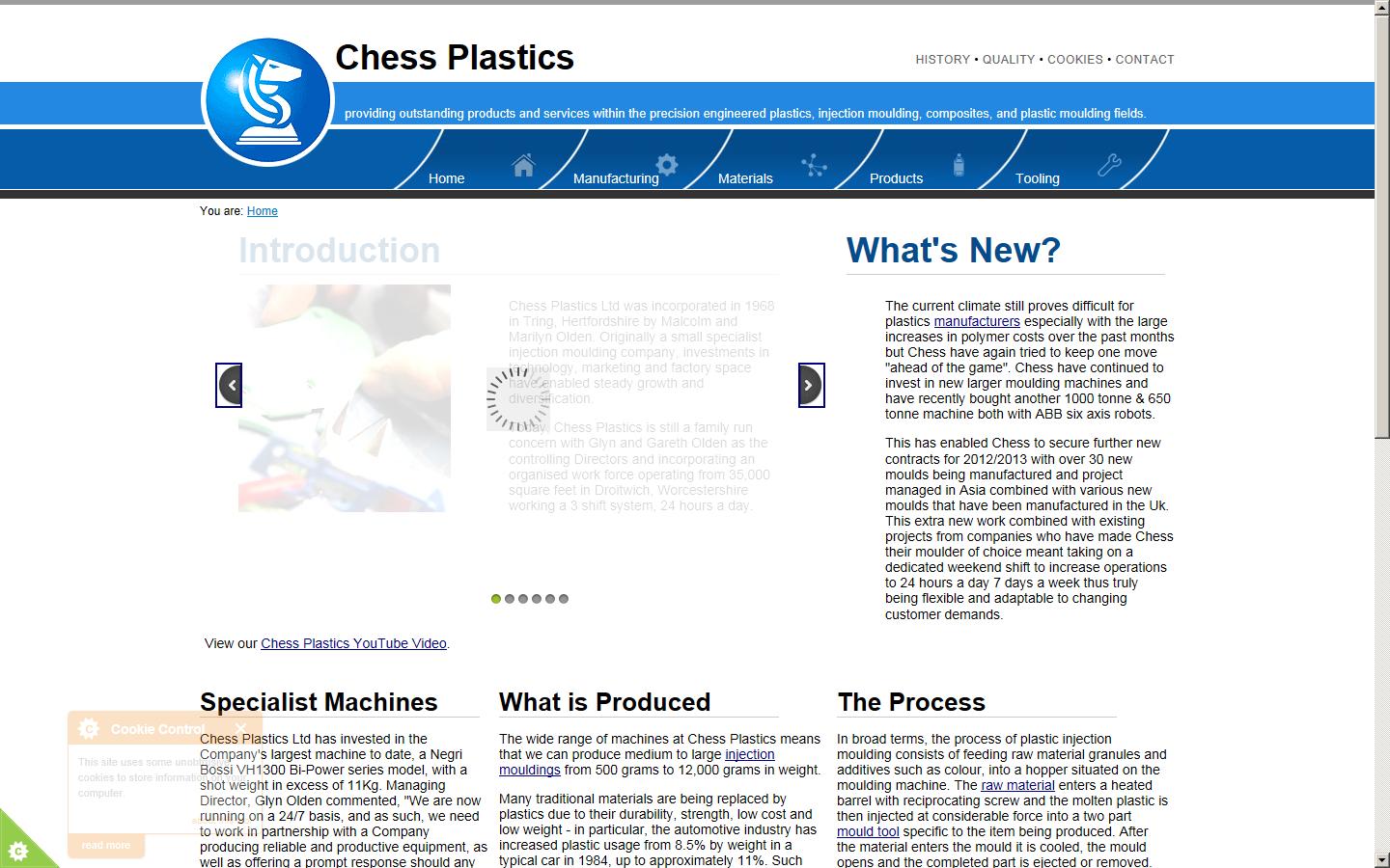 Chess Plastics Ltd Website