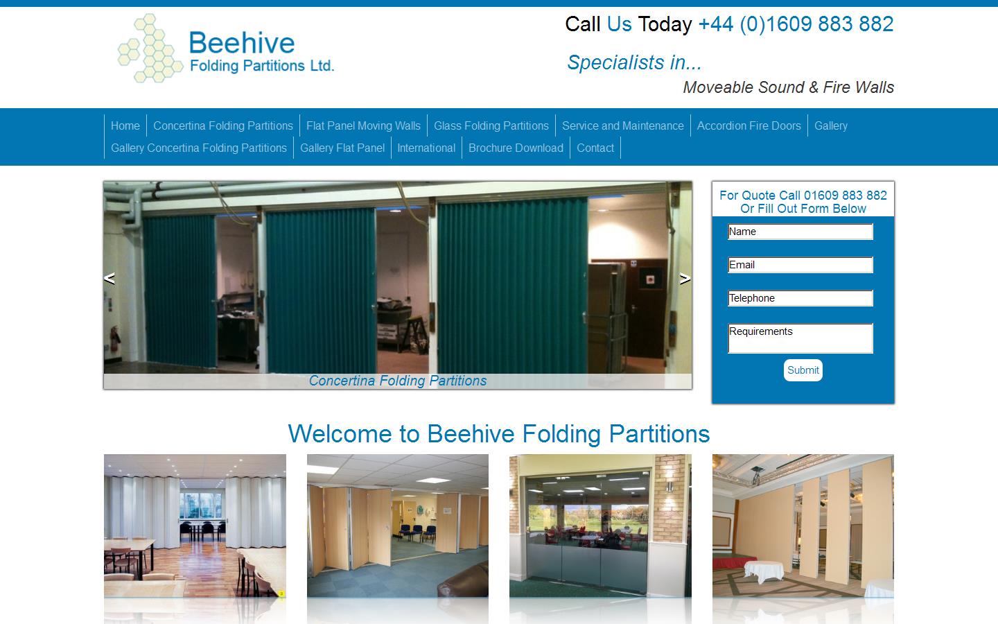 Beehive Folding Partitions Website