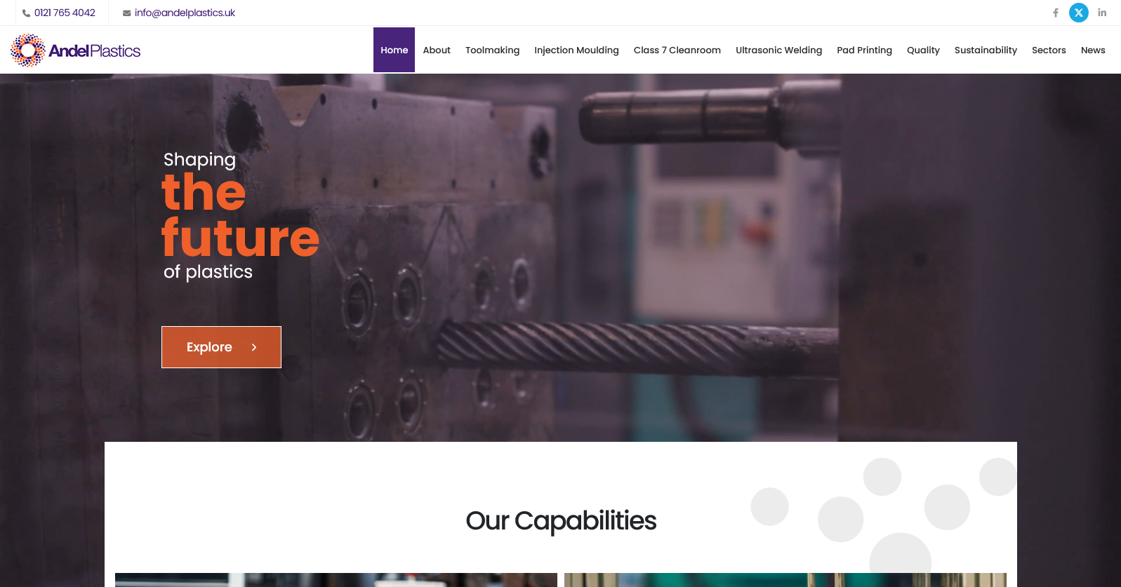 Andel Plastics Ltd Website