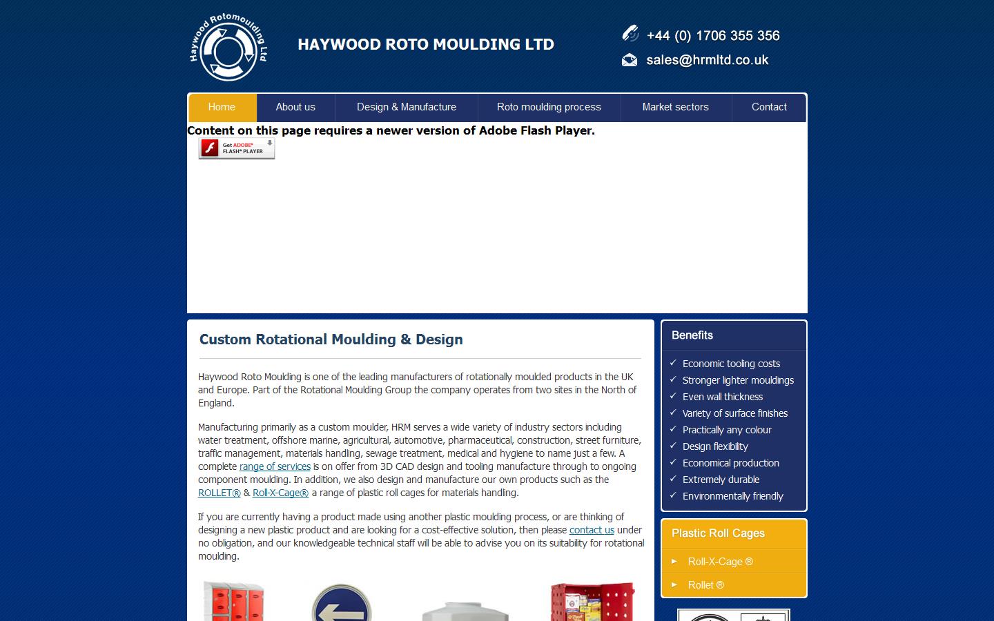 Haywood Rotomouldings Ltd Website