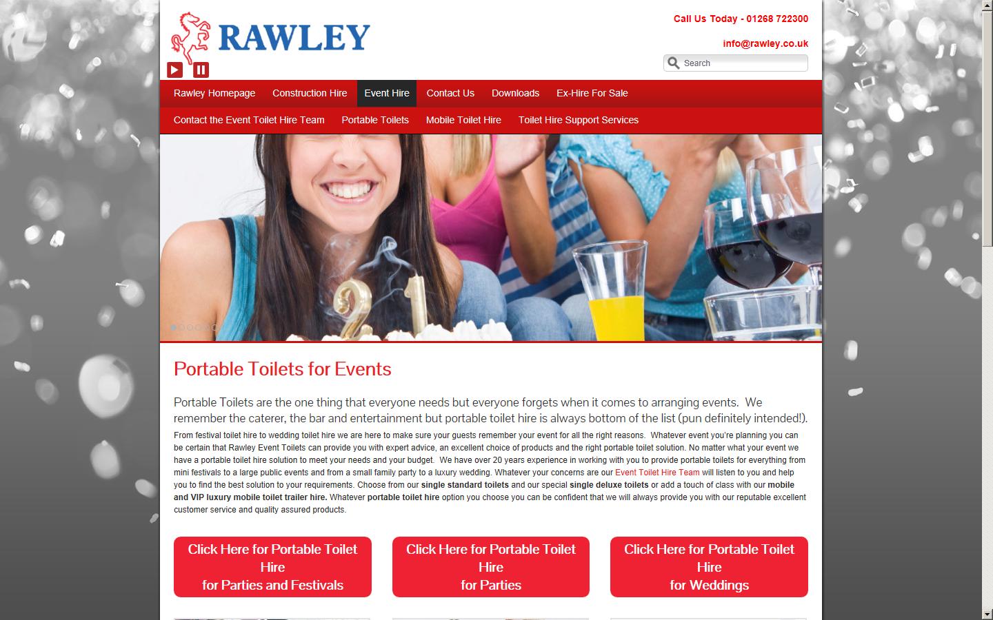 Rawley Event Toilets Website