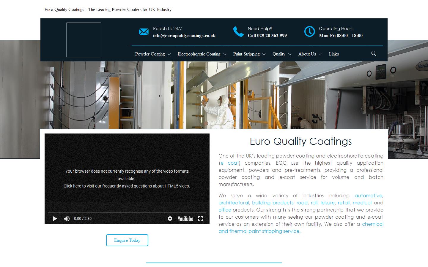 Euro Quality Coatings Ltd Website