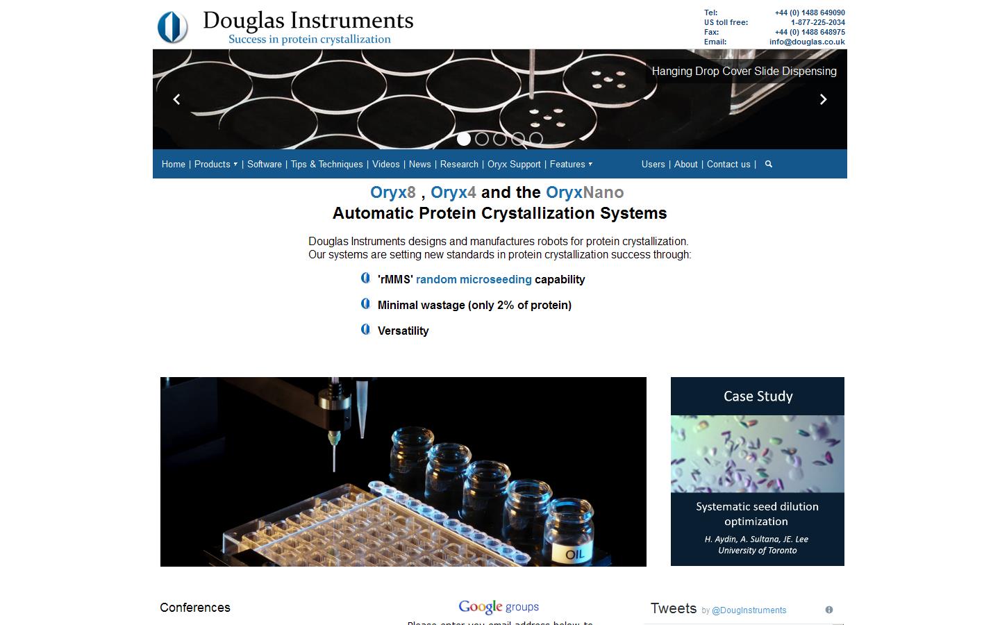 Douglas Instruments Ltd Website